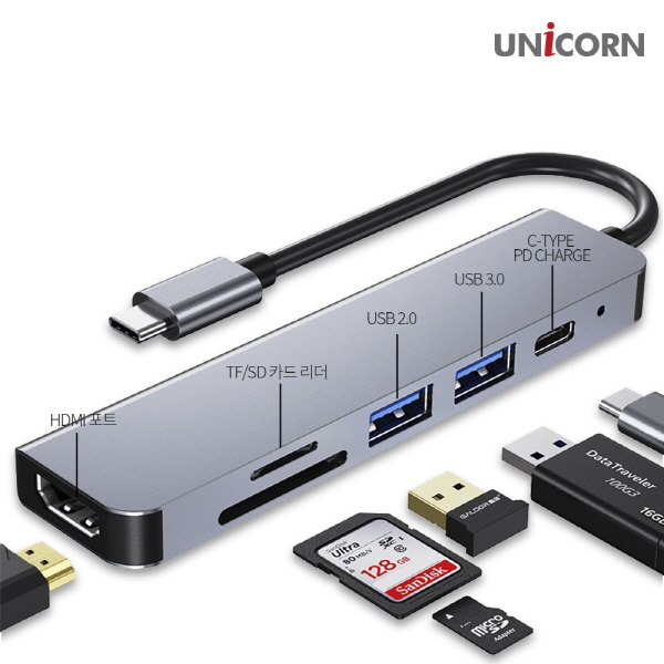 ǻͿǰ USB/  CŸ 6in1 HDMI ̷ Ƽ PD100W   TH-601C (110mm x 27mm x 10mm / ̺  145mm / 20g) ǰ 
